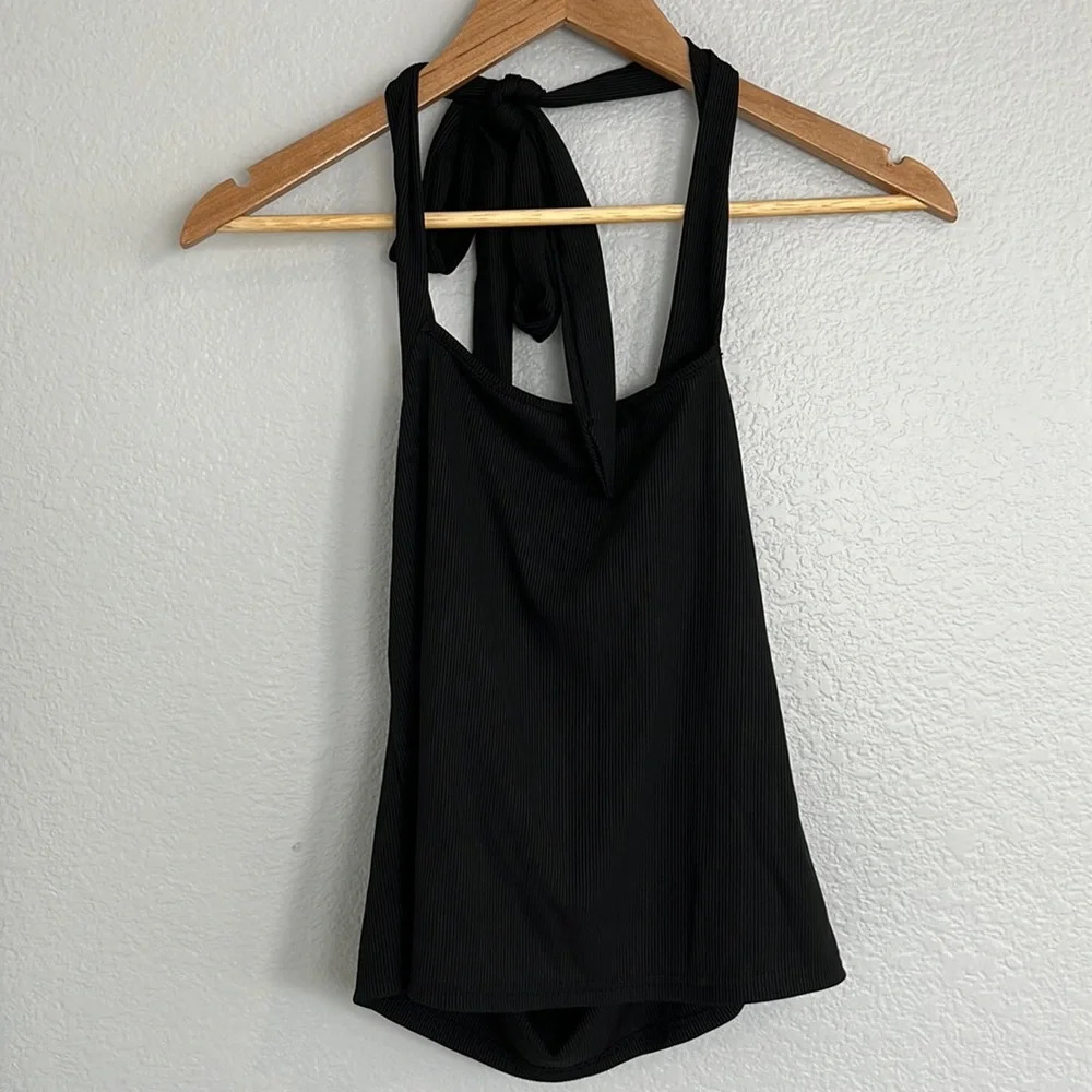 Shein Black Halter Neck Top